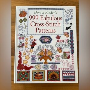 DONNA KOOLER 999 Fabulous Cross Stitch Patterns Coil Lay Flat Hard Cover Book